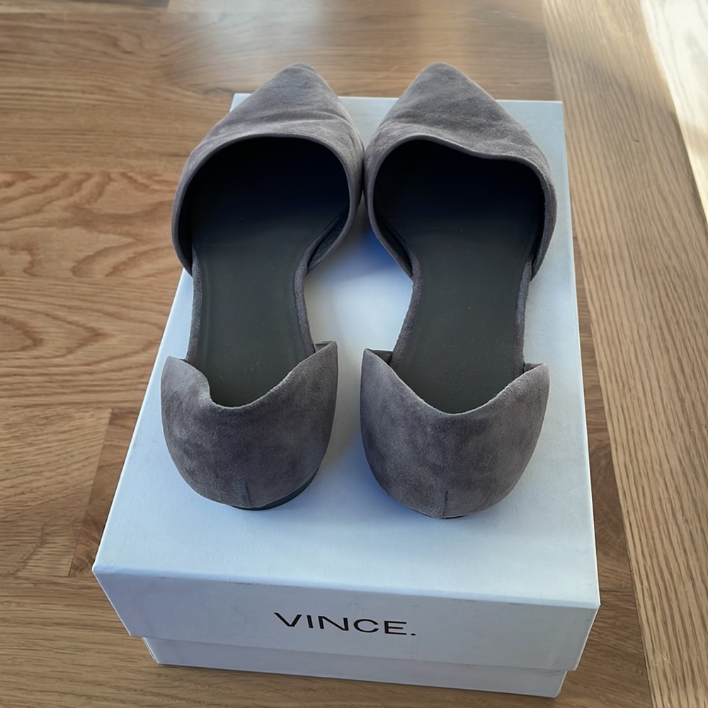 Vince Nina-B Two Piece d’Orsay Skimmer Flat in Ceramic - Picture 6 of 8